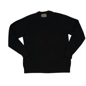 Second Layer Men's Wool/Cashmere Sweater Black Size XS
